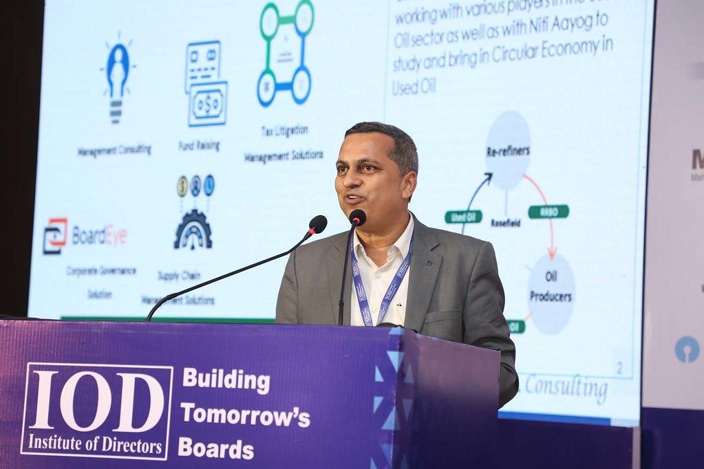 Institute of Directors Conference_Jan 2023_DAA's Sr. Advisor_Shailendra Gokhale speaking on Circular Economy